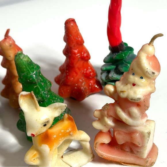 Vintage Lot 12 Holiday Candles Christmas Thanksgiving Gurley & Other MCM Decor - Picture 6 of 9